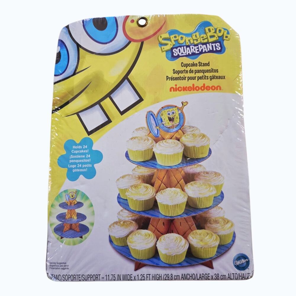 SpongeBob Cupcake Stand Birthday Nickelodeon Wilton Party NIP